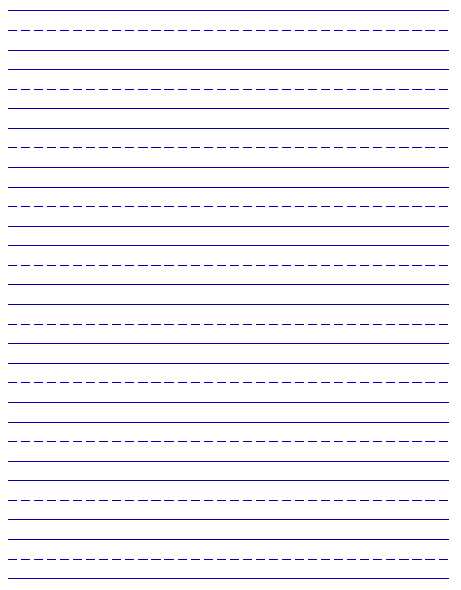Blank Handwriting Worksheets and Writing Paper Printable for Kids Kiddo Shelter