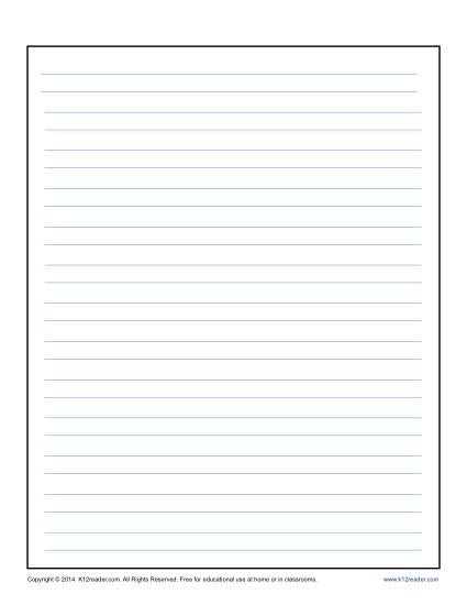 Blank Handwriting Worksheets or 110 Besten Printable Lined Writing Paper Bilder Auf Pinterest