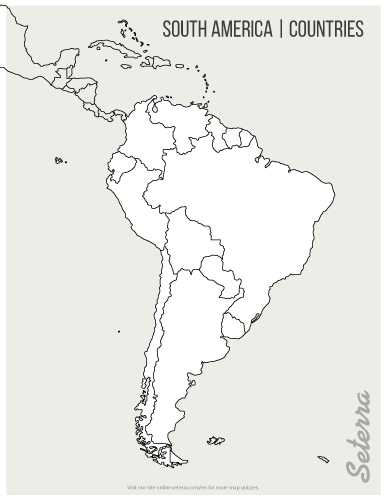 Blank World Map Worksheet Pdf Along with 01 Blank Printable south America Countries Map Pdf