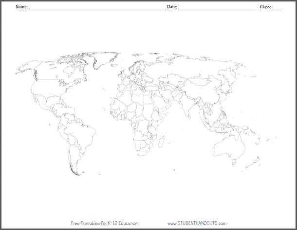 Blank World Map Worksheet Pdf Along with 107 Best Geography Images On Pinterest