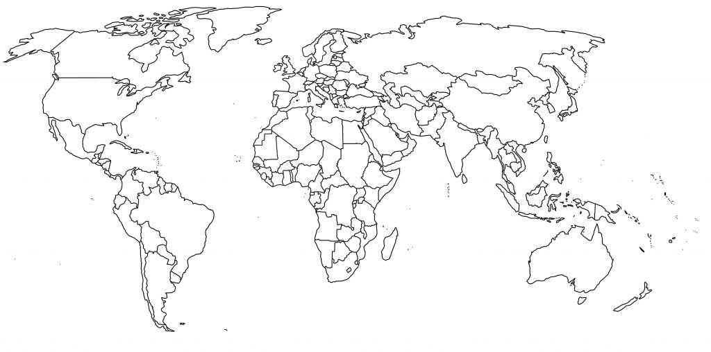 Blank World Map Worksheet Pdf and Blank World Map to Fill In Continents New Blank World Map Continents