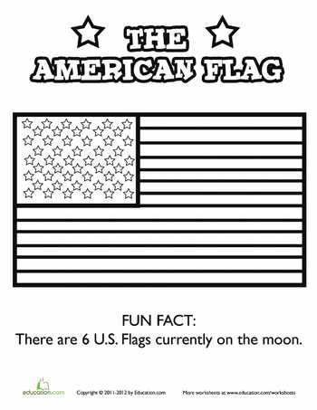 Boy Scout Worksheets Also the American Flag