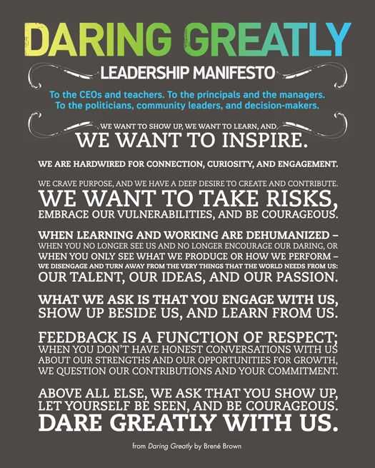 Brene Brown Worksheets with Leadership and the Fear Of Innovation — A Call to School Principals
