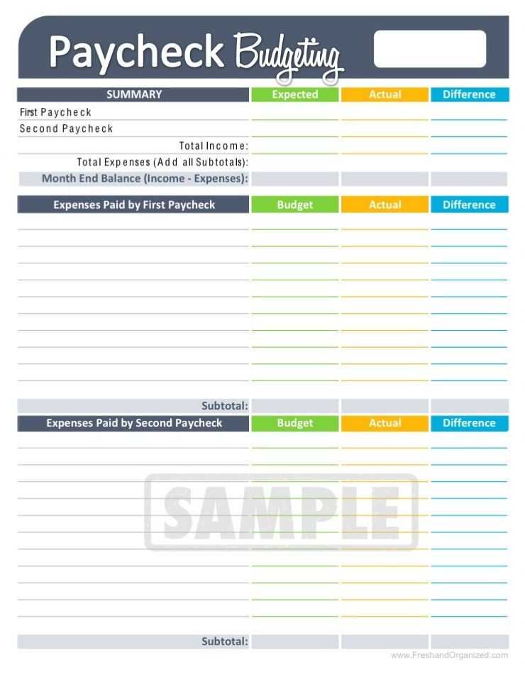 Budget Helper Worksheet Printable or Paycheck Bud Ing Worksheet Editable Personal Finance