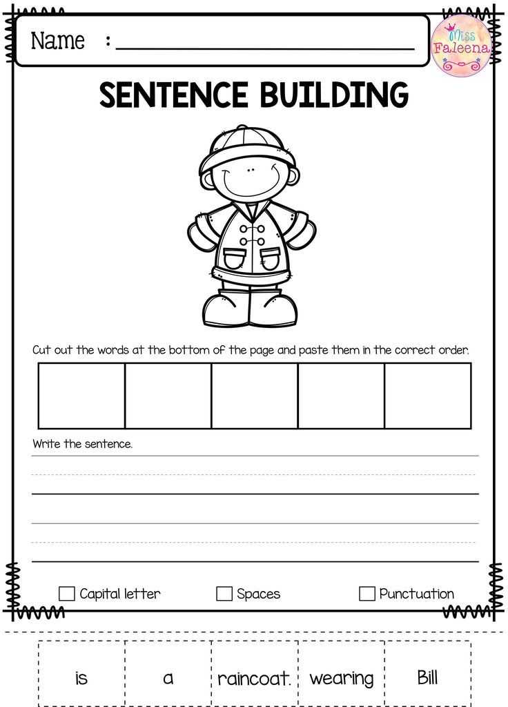 Building Sentences Worksheets 1st Grade Also Free Sentence Building Has 10 Pages Of Sentence Building Worksheets