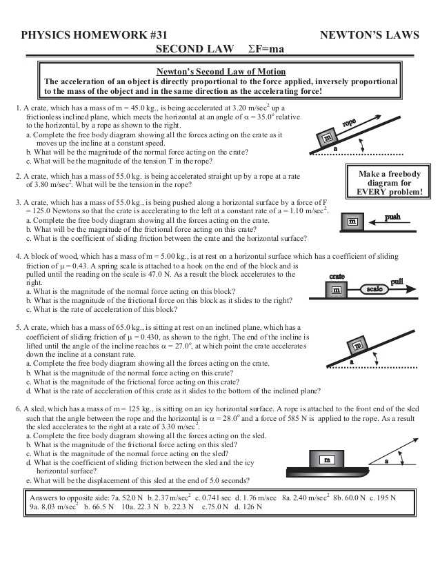 Calculating force Worksheet Answers with Home Worksheets Review
