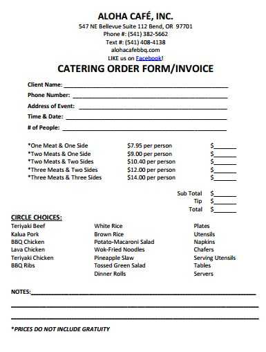 Catering Contract Worksheet or 80 Best Cake Business order form Images On Pinterest