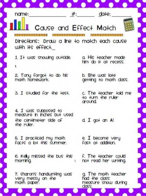 Cause and Effect Worksheets 3rd Grade together with 12 Easy Cause and Effect Activities and Worksheets Teach Junkie