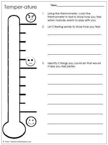Cbt Worksheets for Kids Along with 28 Best Feelings thermometers Images On Pinterest