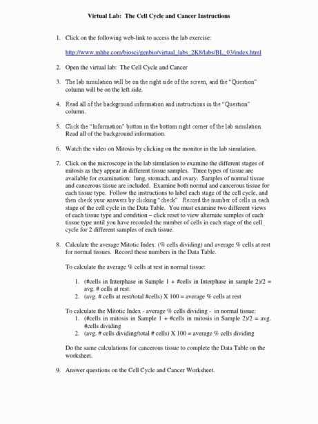 Cell Cycle and Cancer Worksheet Answers with Worksheets 42 Re Mendations the Cell Cycle Worksheet Hi Res