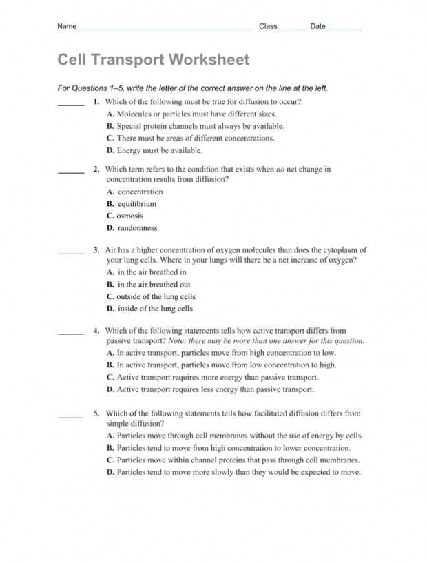 Cell Transport Worksheet Answer Key as Well as Active Transport Worksheet Answers Unique Cell Membrane Worksheet
