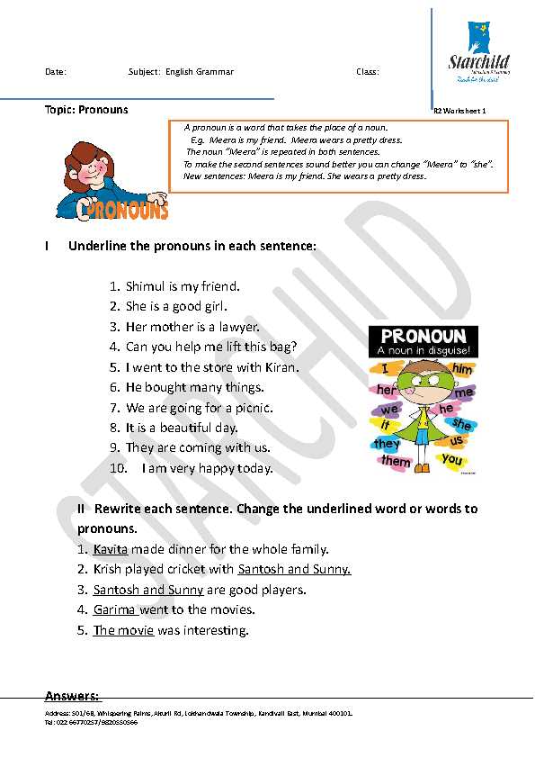 Changing Statements Into Questions Worksheets with Answers as Well as 159 Free Personal Pronouns Worksheets