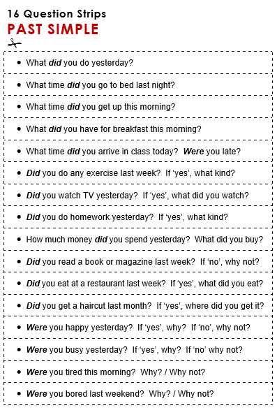 Changing Statements Into Questions Worksheets with Answers as Well as Past Simple All Things Grammar