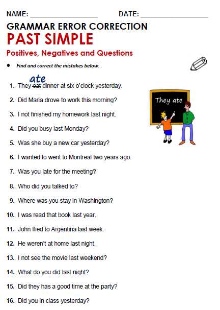 Changing Statements Into Questions Worksheets with Answers with Past Simple All Things Grammar
