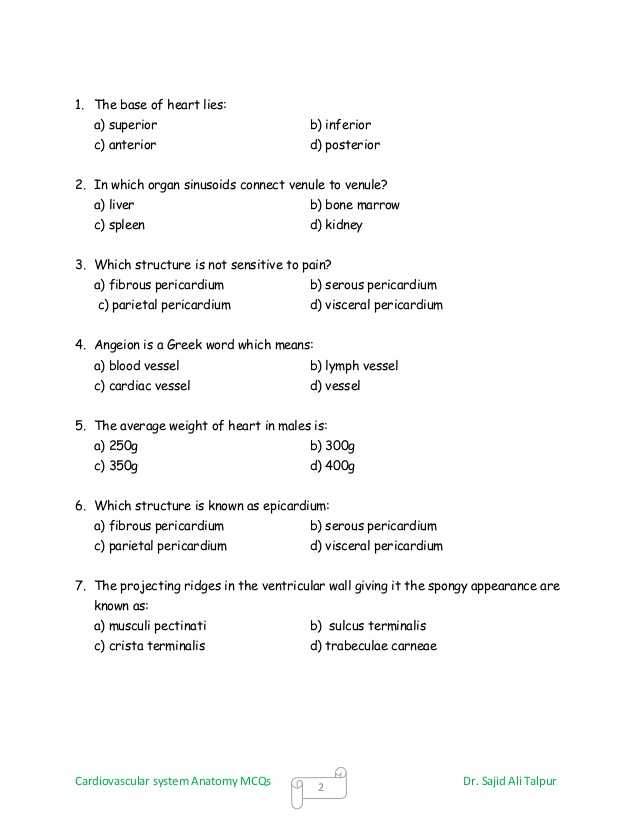 Chapter 11 the Cardiovascular System Worksheet Answer Key with Wunderbar Chapter 11 Anatomy and Physiology Practice Test Galerie