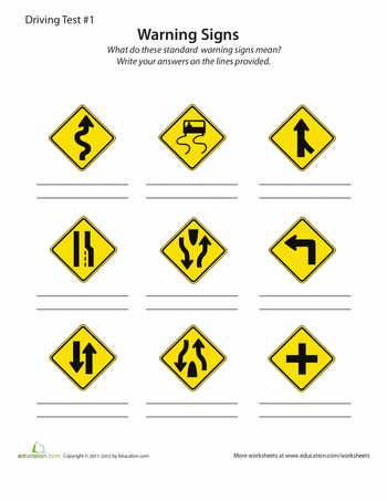 Chapter 2 Signs Signals and Roadway Markings Worksheet Answers Along with Rules Of the Road Practice Test 1