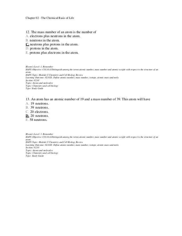 Chapter 6 the Chemistry Of Life Worksheet Answer Key as Well as Schön Anatomy and Physiology Chemistry Review Bilder Menschliche