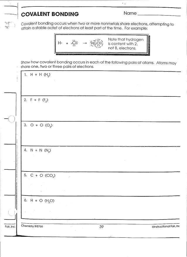 Chemical Bonding Worksheet Answers and Lovely Covalent Bonding Worksheet New Learn Chemical Bonding Concept