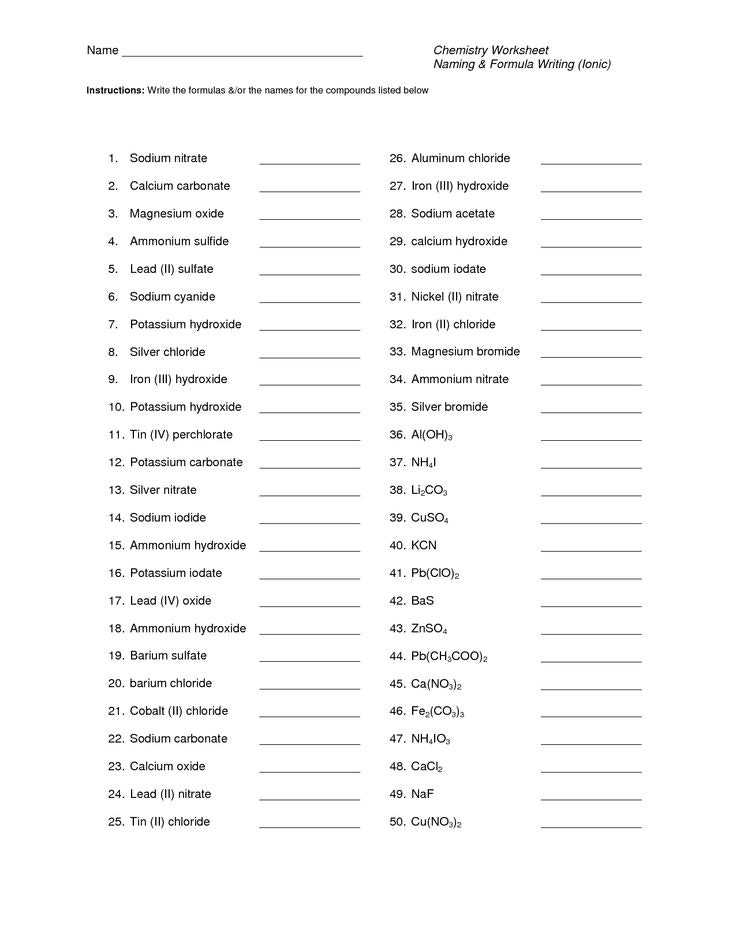 Chemical formula Writing Worksheet Answers Along with Writing Chemical Equations Worksheet Doc Kidz Activities