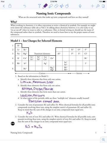 Chemical formulas and Names Of Ionic Compounds Worksheet Also Naming Ionic Pounds Worksheet Pogil Kidz Activities