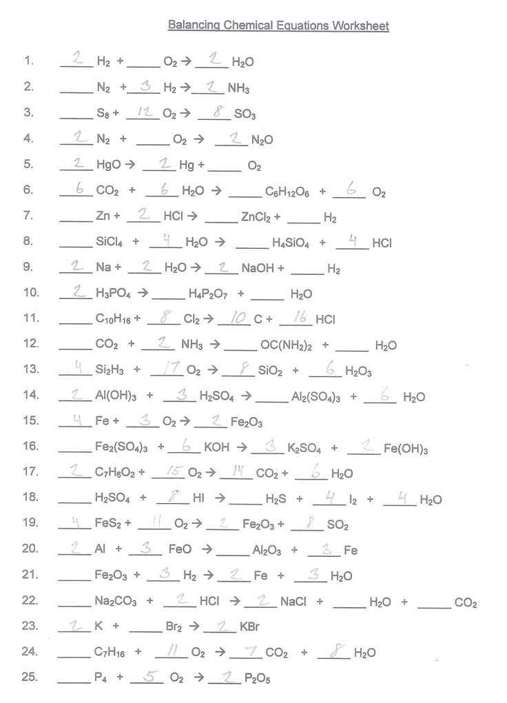 Chemistry Balancing Chemical Equations Worksheet Answer Key or 87 Best Science Images On Pinterest