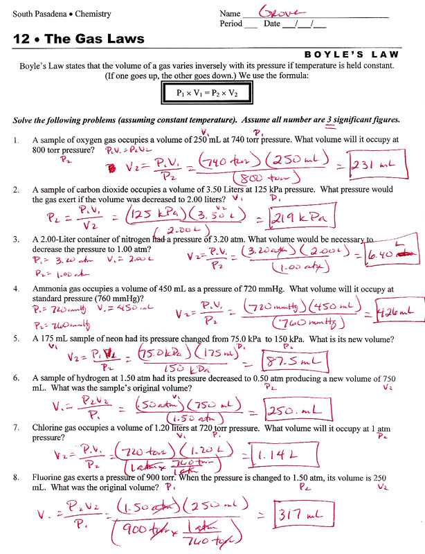 Chemistry Gas Laws Worksheet Answers and 25 New the Gas Laws Worksheet Pics