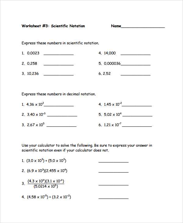 Chemistry Temperature Conversion Worksheet with Answers with Word Problems with Scientific Notation Worksheet Worksheets for All
