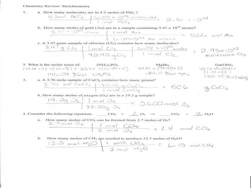 Chemistry Unit 4 Worksheet 2 Answers Along with Stoichiometry Worksheet 2