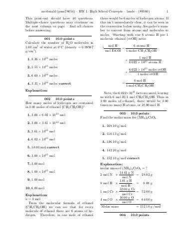 Chemistry Worksheet Matter 1 Answers together with Ap Unit 1 Worksheet Answers Jensen Chemistry