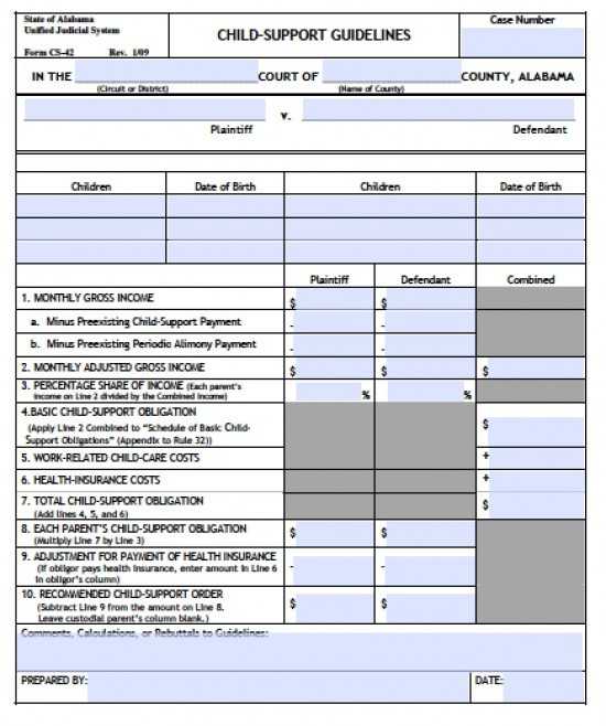 Child Support Guidelines Worksheet and Nc Child Support Worksheet Awesome Nm Child Support Worksheet