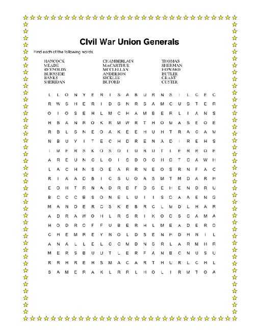 Civil War Causes Worksheet Answer Key together with Civil War Word Search Packet Includes Answer Keys