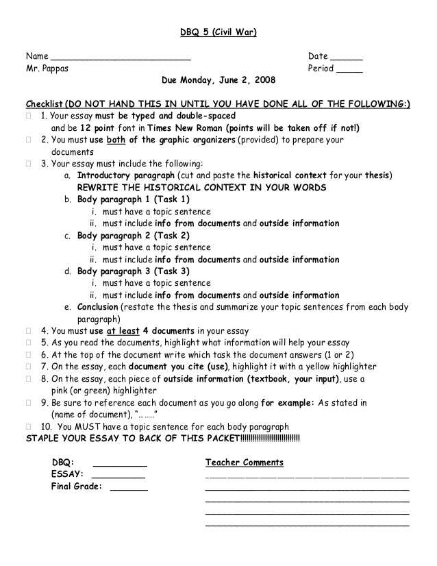 Civil War Causes Worksheet Answer Key with Writing assignments Victoria University Of Wellington Causes Of