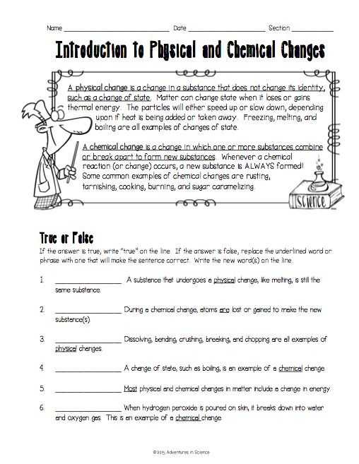 Classification Of Matter Worksheet Chemistry Answers as Well as 24 Awesome Physical and Chemical Properties Worksheet Physical