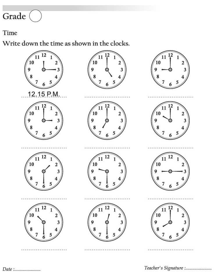 Clock Worksheets Grade 1 and 378 Best Teaching Time Images On Pinterest