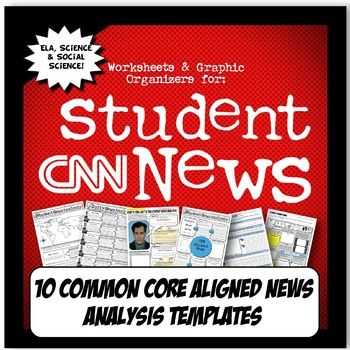 Cnn Student News Worksheet Along with Cnn Student News Current event Analysis Cnn 10 Mon Core