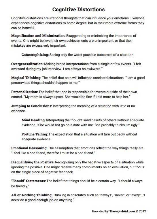 Cognitive Distortions therapy Worksheet Also 19 Best therapist therapy Images On Pinterest