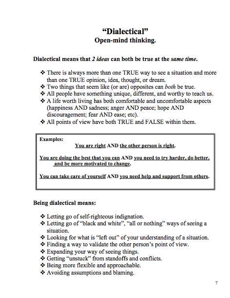 Cognitive Distortions therapy Worksheet as Well as Dialectical Behavior therapy Great Worksheet