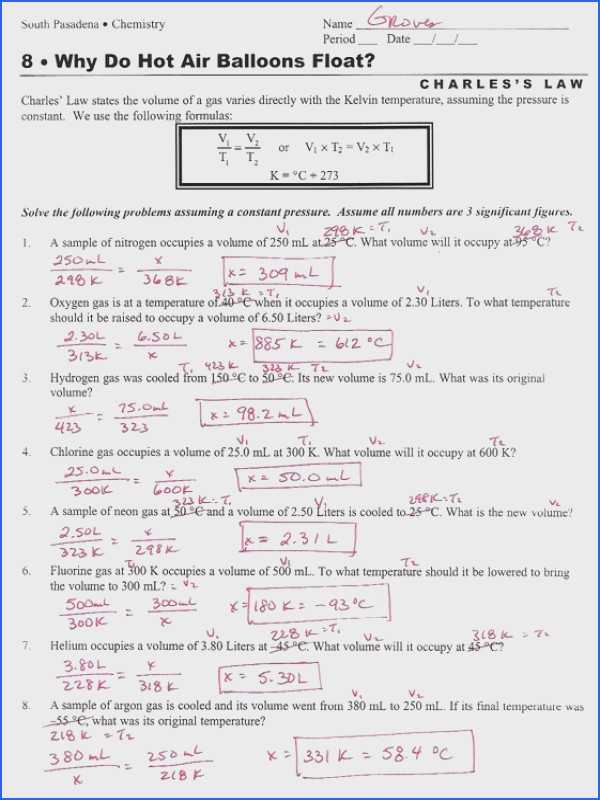 Combined Gas Law Problems Worksheet Also Gas Laws Worksheet 2 Boyle Charles and Bined Gas Laws Image