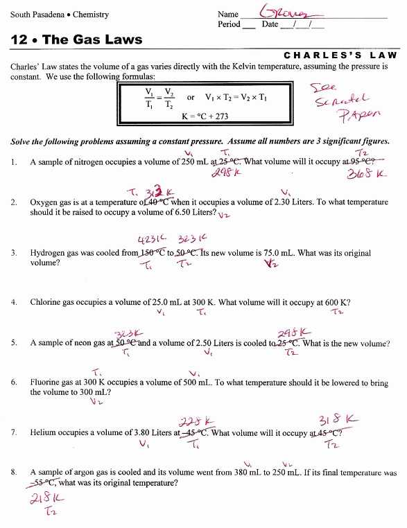 Combined Gas Law Problems Worksheet Also Gas Stoichiometry Worksheet