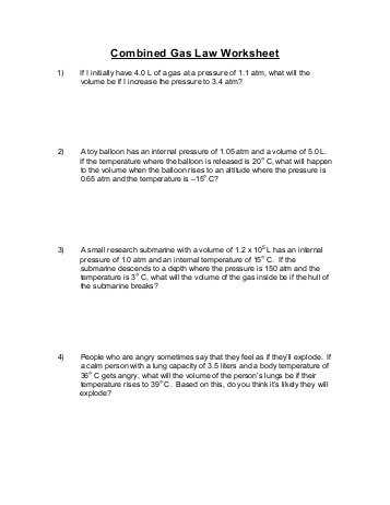 Combined Gas Law Problems Worksheet Answers Also Unique Bined Gas Law Worksheet Beautiful Worksheet Templates Gas