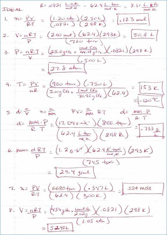 Combined Gas Law Problems Worksheet as Well as Ideal Gas Law Powerpoint