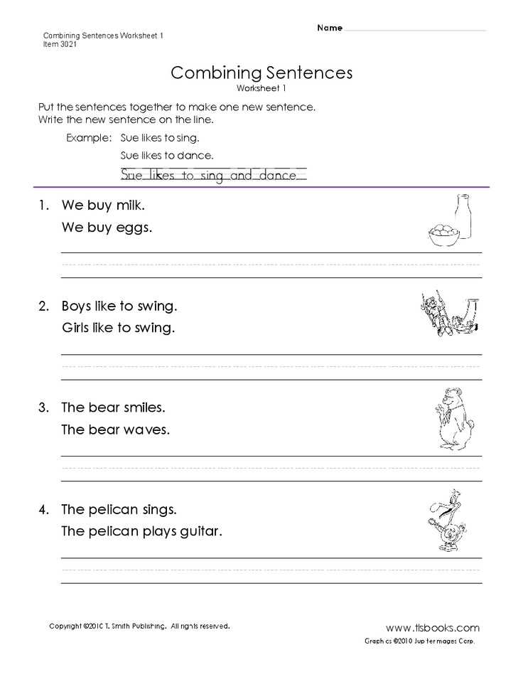 Combining Sentences 4th Grade Worksheets or 731 Best Writing Images On Pinterest