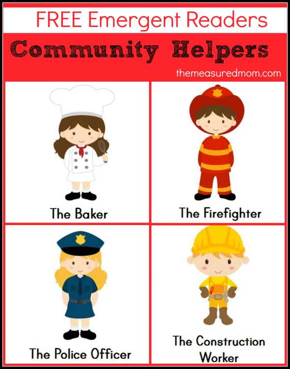 Community Helpers Police Officer Worksheet Along with Free Munity Helpers Emergent Readers the Measured Mom