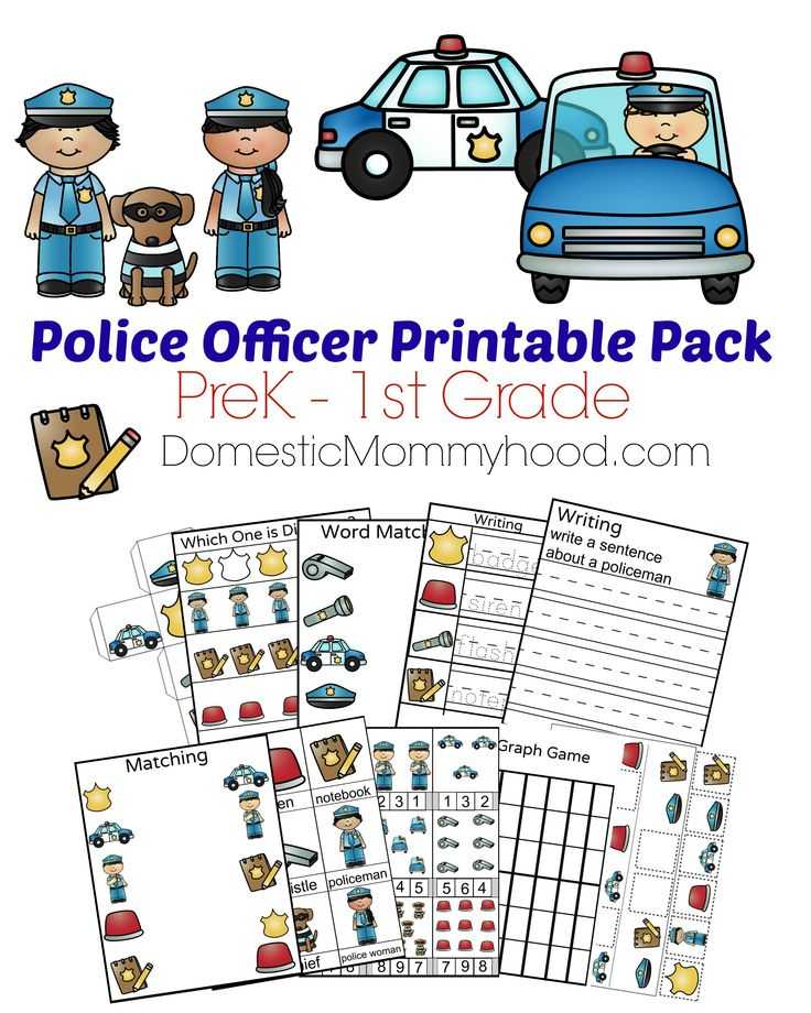 Community Helpers Police Officer Worksheet as Well as Of Printable Maths Games for Kids Easy Worksheet Ideas