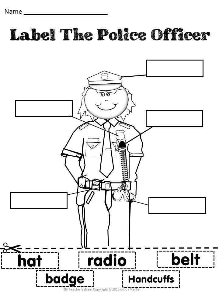 Community Helpers Police Officer Worksheet together with 709 Best Munity theme Images On Pinterest
