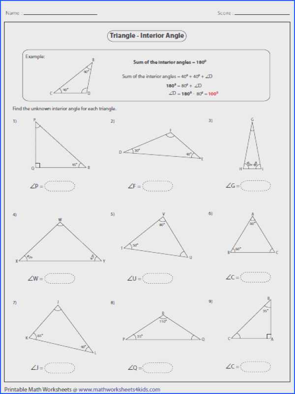 Complementary and Supplementary Angles Worksheet Answers Also Exterior Angles Worksheet Gallery Worksheet Math for Kids