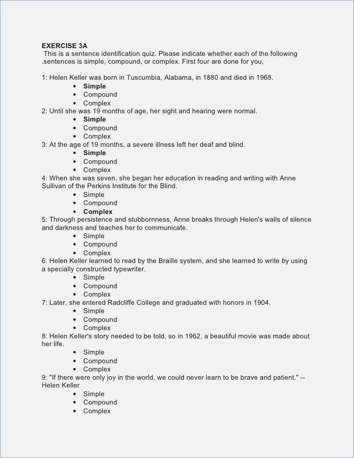Compound and Complex Sentences Worksheet or Plex Sentence Worksheets Worksheet Math for Kids
