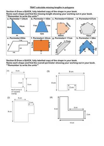 Compound Shapes Worksheet Answer Key and Finding the Perimeter Of Rectangles and Pound Shapes by
