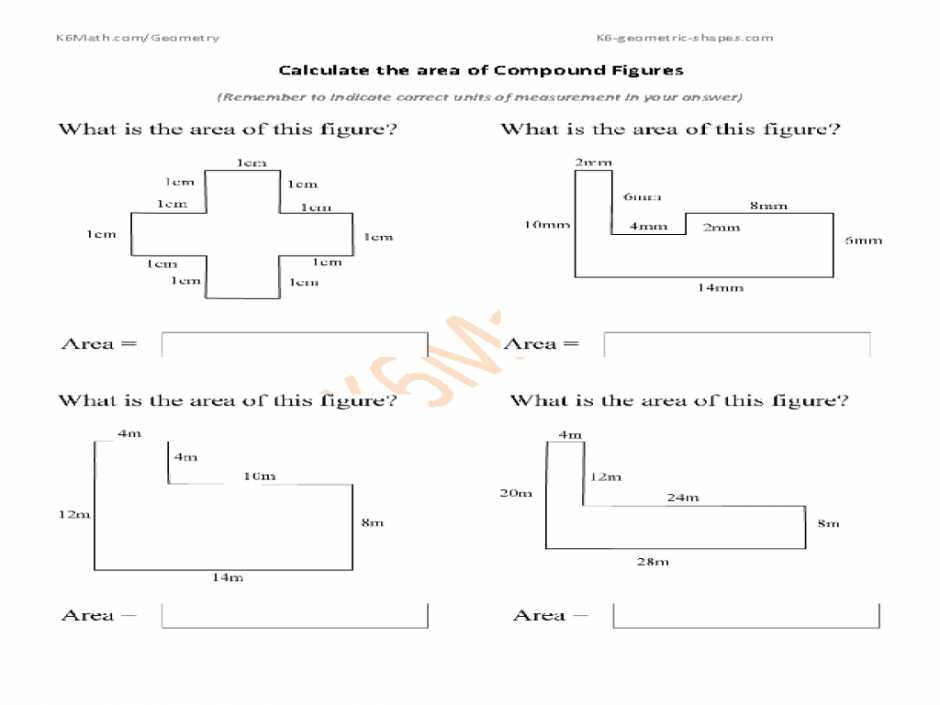 Compound Shapes Worksheet Answer Key and Volume Of Irregular Shapes Worksheets Free Library Calculate the