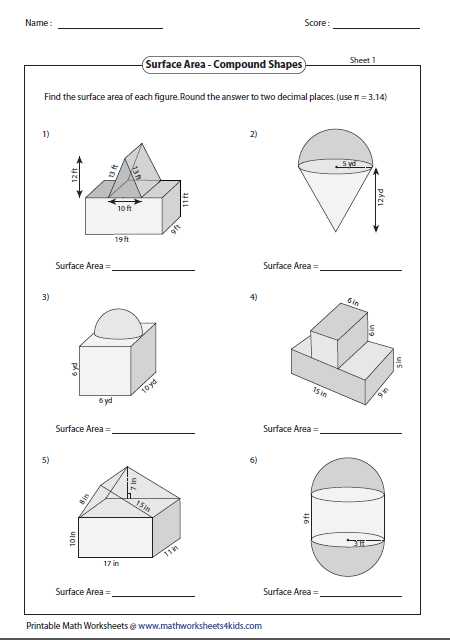 Compound Shapes Worksheet Answer Key as Well as Gcse Maths Shapes Worksheets